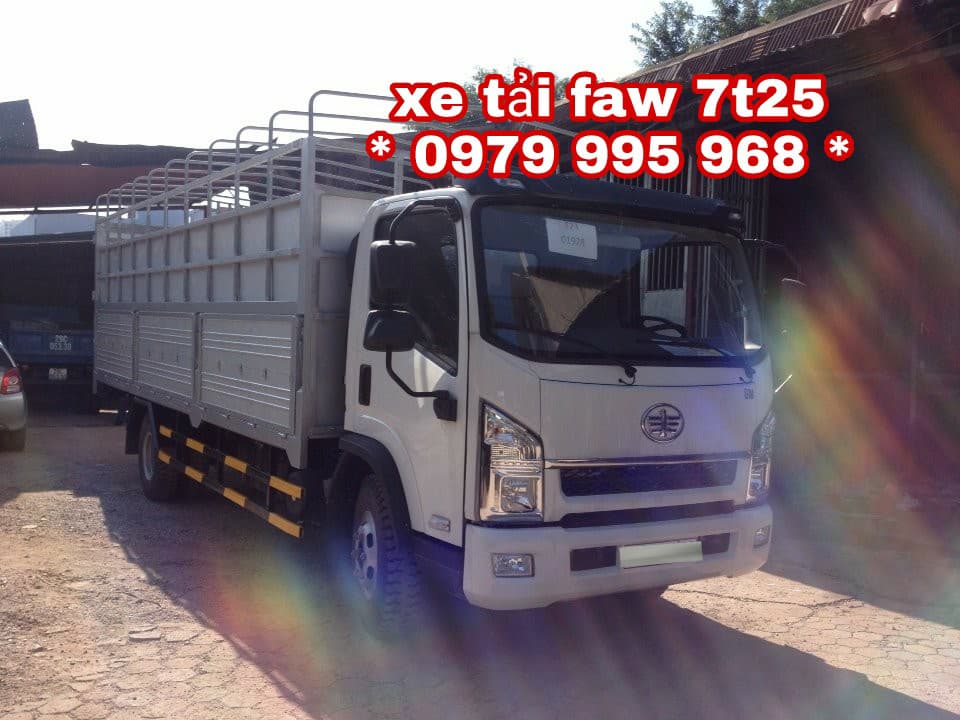 Bán xe tải Faw 7.25 tấn, xe tải Faw 7t25 thùng dài 6m3, máy khỏe, hỗ trợ trả góp
