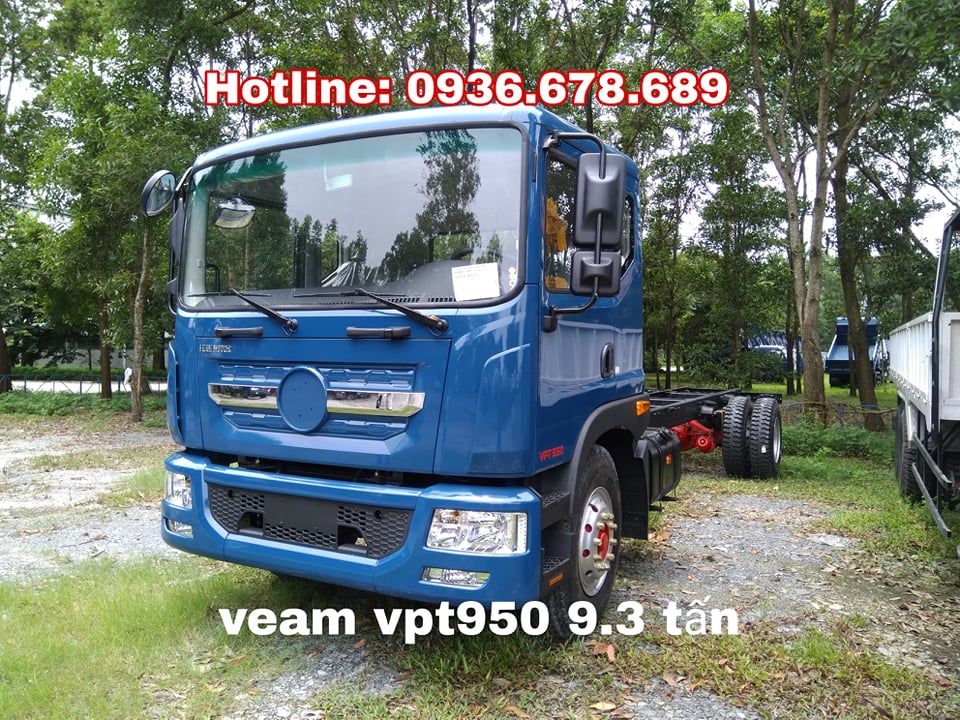 Xe tải Veam VPT950 9.5 tấn, thùng dài 7.6m, máy Cumins, hỗ trợ trả góp