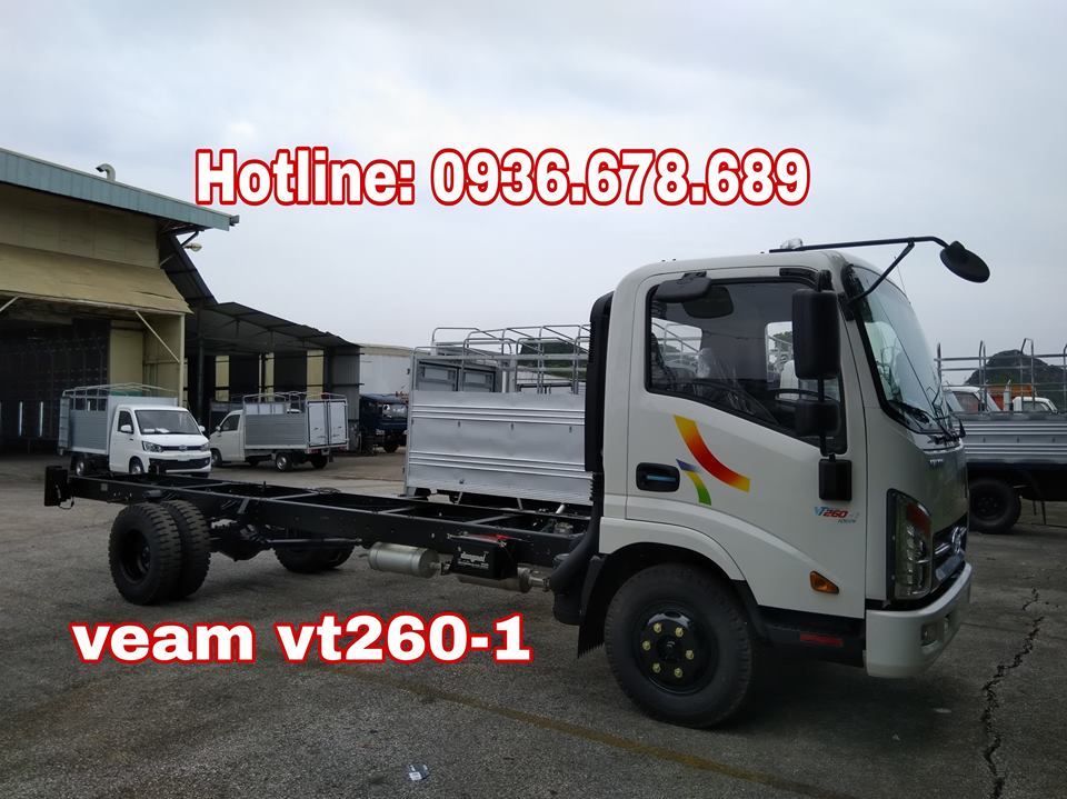 Bán xe tải Veam VT260-1 thùng dài 6m, động cơ Isuzu, 1.95 tấn, giá rẻ