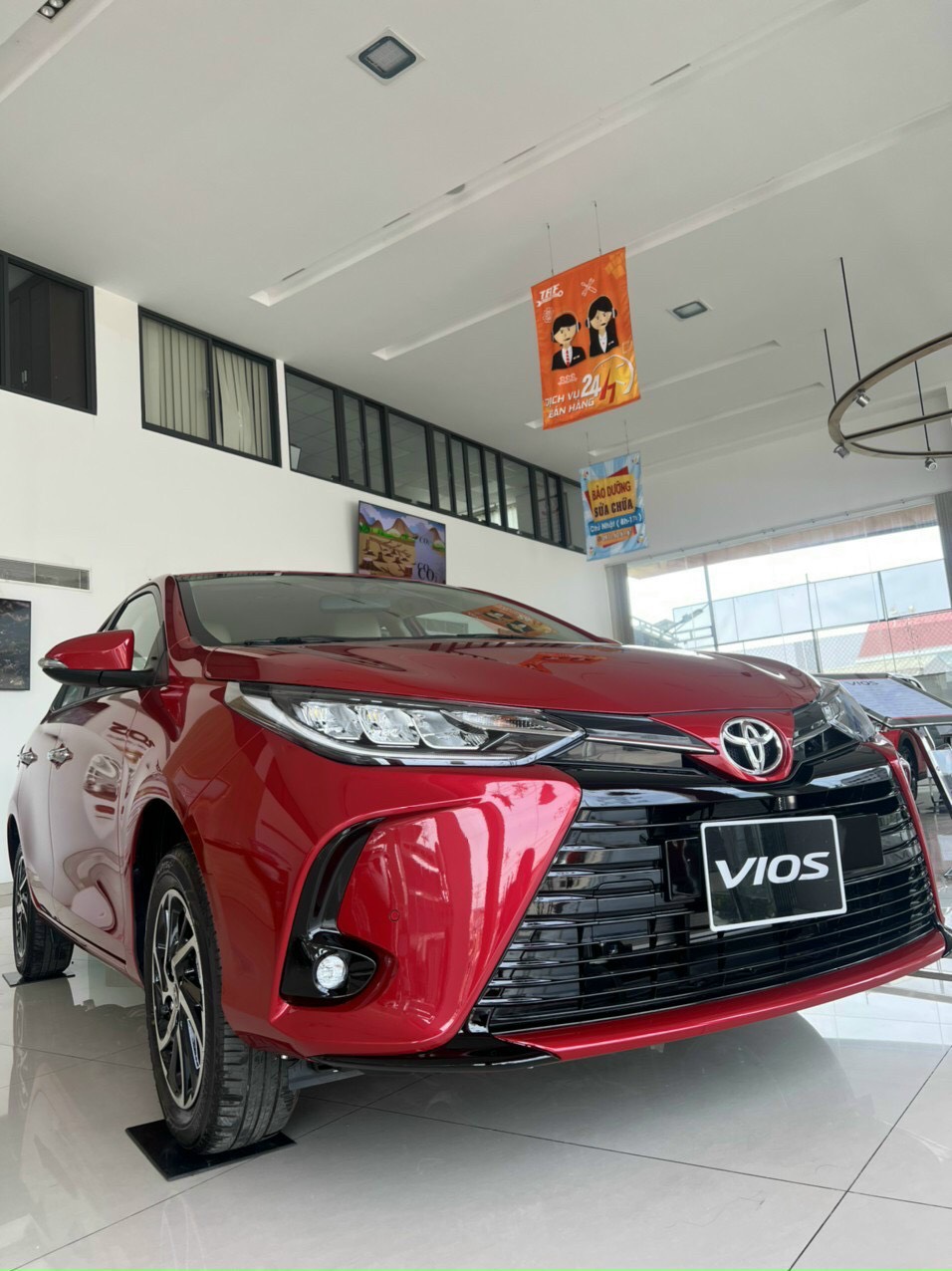 Cần bán xe Toyota Vios G đời 2021, màu đỏ, 581 triệu