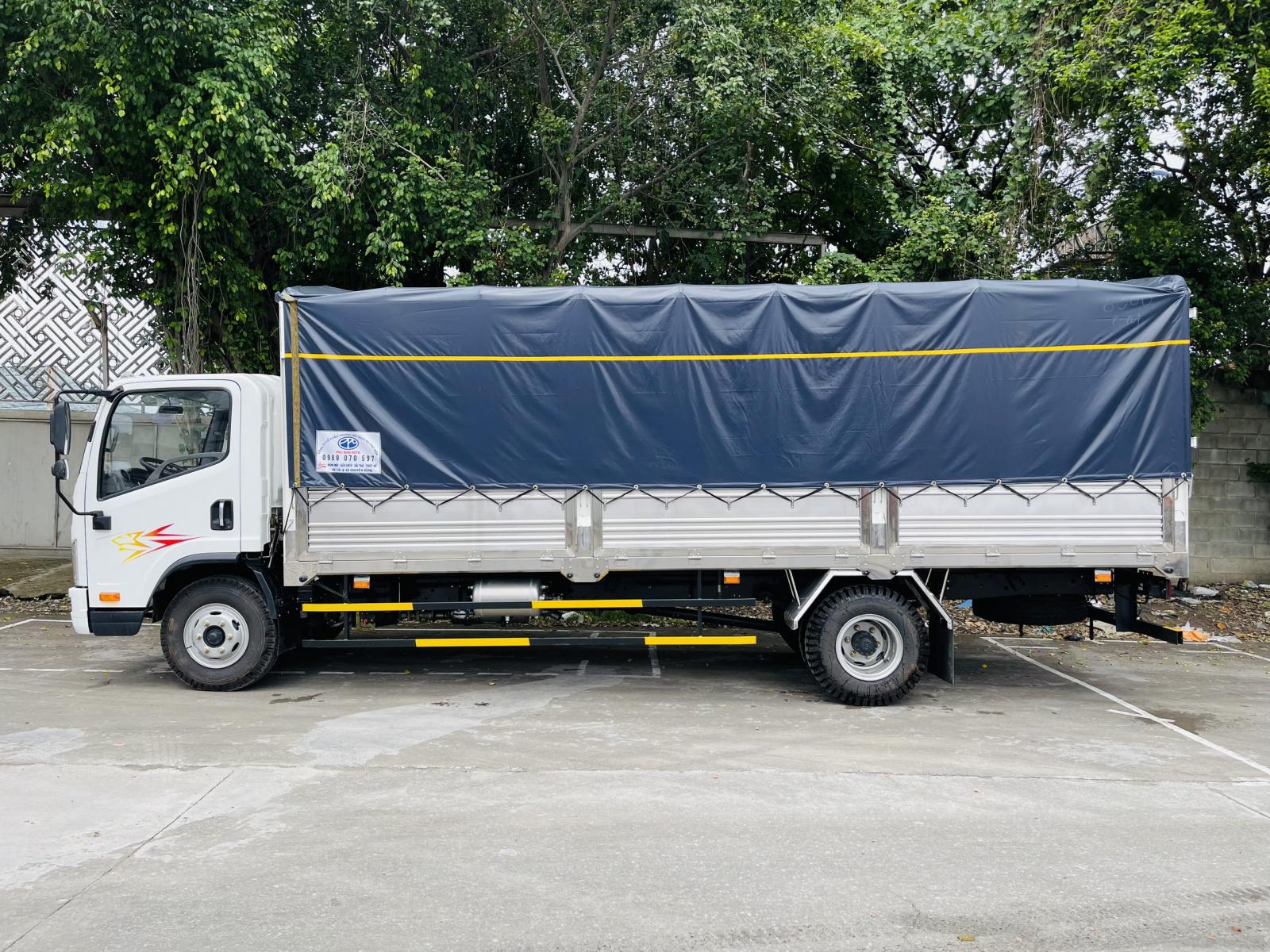 xe tải faw tiger 8 tấn thùng 6m2 máy weichai , tải hơn 15 tấn chạy vù vù