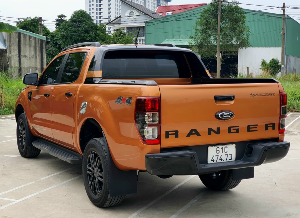 Ford Ranger 2.0 2020 - Ford ranger wildtrak Bi-Turbo 2 cầu sản xuất 2020 màu cam biển tỉnh.  