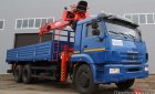 Xe chuyên dùng Xe tải cẩu 2016 - Bán xe tải cẩu Kamaz 65117 gắn cẩu thủy lực DINEX DH76 3.5 tấn 2016