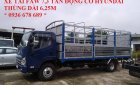 Howo La Dalat 2017 - Bán xe tải thùng mui bạt 7.3 tấn động cơ Hyundai D4DB, thùng dài 6.25m, giá tốt nhất toàn quốc