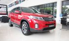 Kia Sorento 2018 - Bán Kia Sorento, màu đỏ, xe có sẵn, hỗ trợ thủ tục vay tới 80% xe - LH: 0901.078.222 - Trường Quang