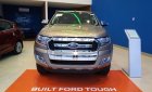 Ford Ranger XLT 2017 - Ford Tây Ninh bán Ford Ranger 2018 XLT 4x4 số sàn, màu vàng cát, cực đẹp, nhập Thái Lan