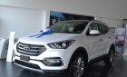 Hyundai Santa Fe 2018 - Hyundai BRVT- Giao xe ngay - 0933 740 639- Mr Trọng- Santafe full xăng năm 2018, màu trắng, cát, đen