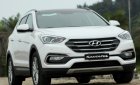 Hyundai Santa Fe 2018 - Hyundai BRVT- Giao xe ngay - 0933 740 639- Mr Trọng- Santafe full xăng năm 2018, màu trắng, cát, đen