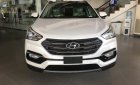 Hyundai Santa Fe 2.2L 4WD 2018 - Bán Hyundai Santa Fe 2.2L 4WD full dầu 2018, màu trắng giao ngay