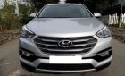 Hyundai Santa Fe 2.4 2017 - Cần bán xe Hyundai Santa Fe 2017 màu bạc 2.4 tự động