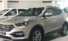 Hyundai Santa Fe   2018 - Cần bán xe Hyundai Santa Fe đời 2018, màu ghi vàng 