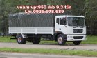 Xe tải 5 tấn - dưới 10 tấn 2018 - Xe tải Veam VPT950 9.3 tấn, thùng dài 7m6, giá tốt nhất, hỗ trợ trả góp