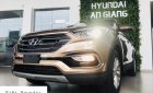Hyundai Santa Fe 2.4L AT   2018 - Bán Santafe xăng tiêu chuẩn, màu vàng cát - xe có sẵn giao ngay