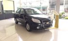 Chevrolet Aveo 2018 - Bán ô tô Chevrolet Aveo 1.4 MT 2018, màu đen, giảm mạnh 60 triệu, trong tháng 7 âm, sẵn xe giao ngay