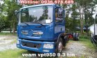 Xe tải Veam VPT950 9.5 tấn, thùng dài 7.6m, máy Cumins, hỗ trợ trả góp