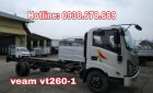 Xe tải 1,5 tấn - dưới 2,5 tấn 2018 - Bán xe tải Veam VT260-1 thùng dài 6m, động cơ Isuzu, 1.95 tấn, giá rẻ