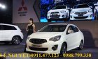 Mitsubishi Attrage MT ECO 2018 - Bán Mitsubishi Attrage mới năm sản xuất 2018, màu trắng, xe nhập, 375 triệu