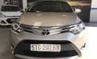 Toyota Vios 1.5G (CVT) 2017 - Bán Toyota Vios G 1.5AT màu vàng cát, số tự động, sản xuất 2017, biển Sài Gòn mới 99%