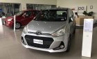 Hyundai Grand i10 1.2 AT 2019 - Hyundai Grand I10 1.2 AT bạc giao ngay, hỗ trợ đăng ký Grab, tặng bộ phụ kiện cao cấp. LH: 0903175312