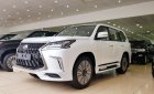 Lexus LX 2019 - Bán Lexus LX 570S Super Sport sản xuất 2019 màu trắng nội thất nâu