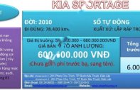 Kia Sportage 2.0AT 2010 - Bán xe Kia Sportage 2.0AT 2010, màu bạc xe gia đình giá 600 triệu tại Đắk Lắk