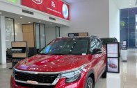 Kia Seltos 1.4 Deluxe 2021 - Cần bán Kia Seltos 1.4 Deluxe sản xuất năm 2021, màu đỏ giá 634 triệu tại TT - Huế