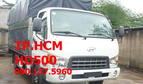 Hyundai HD 500 2016 - TP. HCM Hyundai HD500 mới, màu trắng, mui bạt inox 430