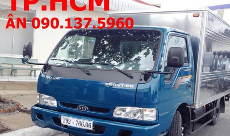 Thaco K165S 2017 - TP. HCM bán Kia K165S đời 2017, màu trắng, thùng kín tôn lạnh