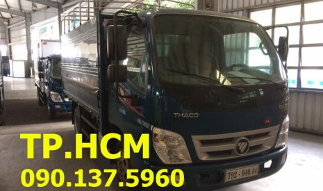 Thaco OLLIN 345 2017 - Tp. HCM Thaco Ollin 345 đời 2017, màu xanh lam, thùng mui bạt inox 430