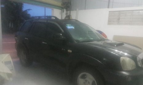 Hyundai Santa Fe 2002 - Cần bán xe Hyundai Santa Fe sản xuất năm 2002, màu đen, nhập khẩu