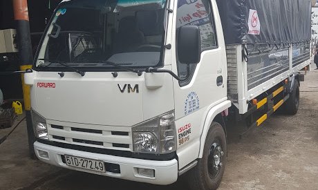 Xe tải 1,5 tấn - dưới 2,5 tấn 2018 - Bán gấp xe tải Isuzu 1t9 thùng 6m2, trả trước 50tr có xe, giá rẻ tại Cà Mau