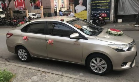 Toyota Vios 2014 - Cần bán gấp Toyota Vios sản xuất năm 2014, màu vàng, biển số Vũng Tàu